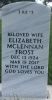 Photo of headstones/thumb_Elizabeth McLennan Frost d2017 hdstn W Montana State Veterans Cem